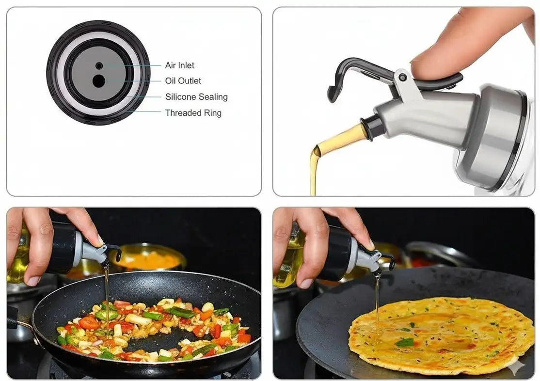 1000 ml Cooking Oil Dispenser Set (Pack of 1)